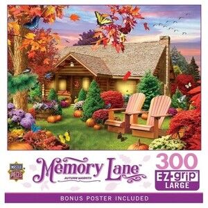 MasterPieces Memory Lane Autumn Warmth Jigsaw Puzzle 300 Pc 24x18 - NEW